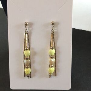 Bundle 3 for $15 Gold Tone W/ Yellow Heart Post Earrings